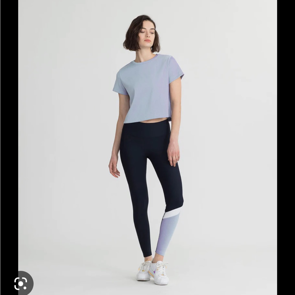 Nylora Black And Lavender Leggings